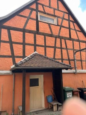 Freigelegtes und restauriertes Fachwerk