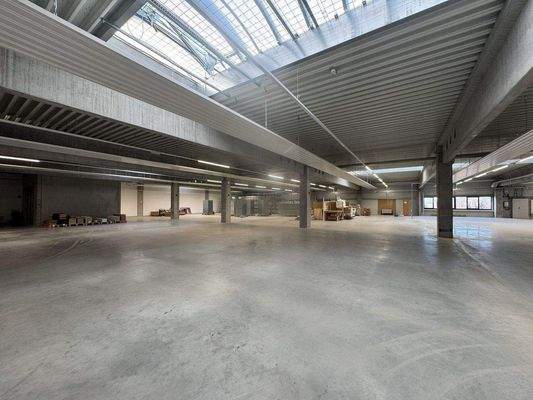 Blick in das OG von Halle 2