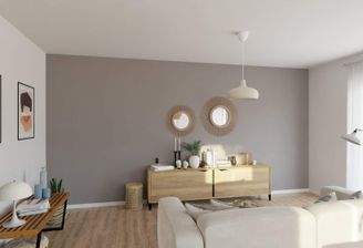 Lichtdurchfluteter Wohnbereich dank bodentiefer Fe