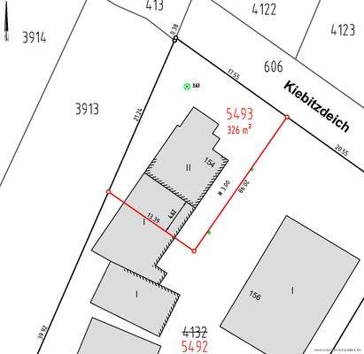 Lageplan Grundstücksteilung