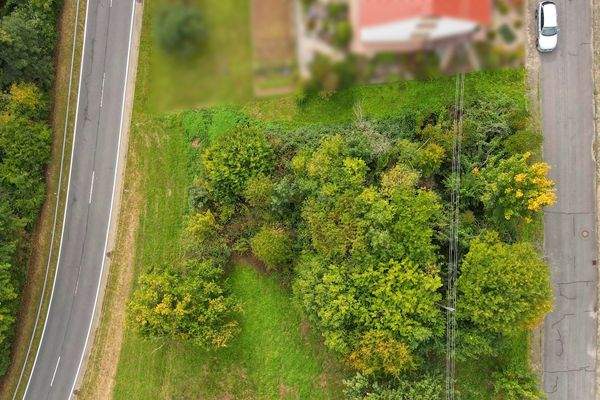 Draufsicht Baugrundstück