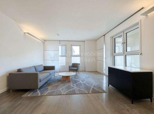 2984 Wohnzimmerstaging - Wohnzimmer, Modern - (KI generiert)