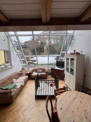 Wohnzimmer herrlicher Blick in den Garten