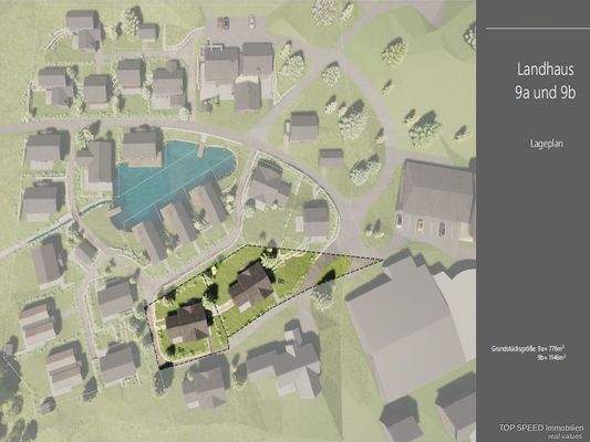 Landhaus Lageansicht