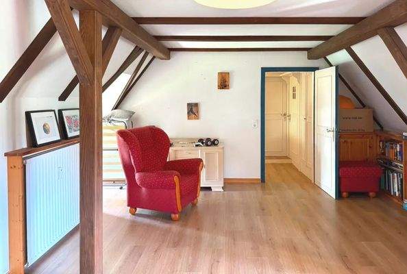 Wohnbereich im Dachgeschoss