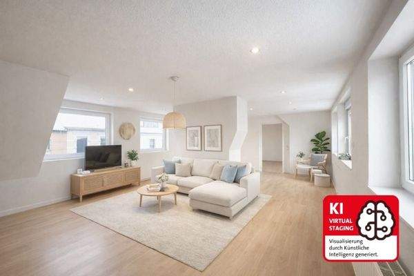 Wohnzimmer Dachgeschosswohnung