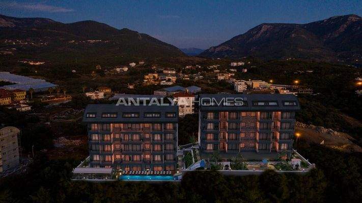 1 and 2-Bedroom Homes in a Complex with Rich Amenities in Alanya Oba