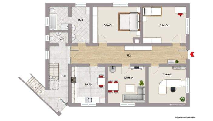 Erdgeschoss Haupthaus