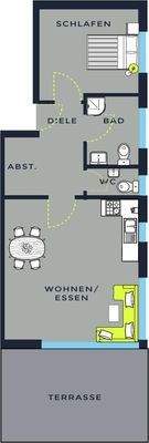 Grundrissplan WHG 2 EG