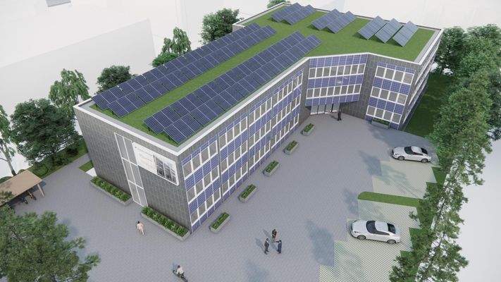 Gebäudeansicht nach Revitalisierung