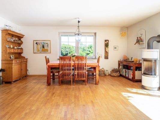 Essbereich im Wohnzimmer