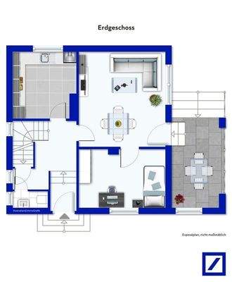 Grundriss EG möbiliert