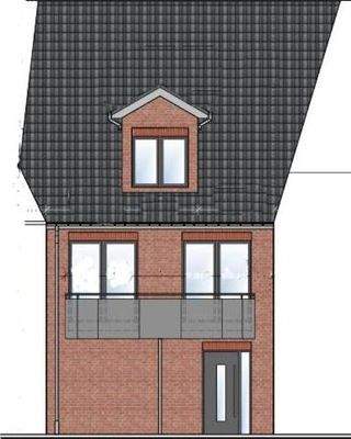 Ansicht Nord Eingang Wohneinheit