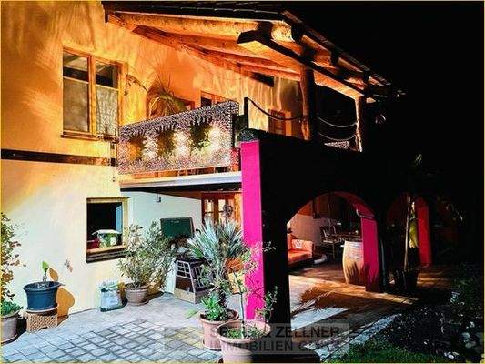 Lichtinstallation Nachtaufnahme