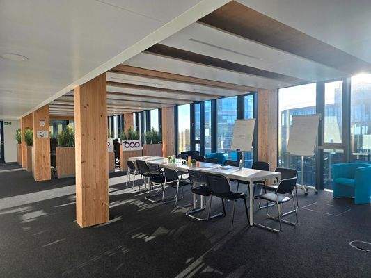 Helle und offene Bürofläche