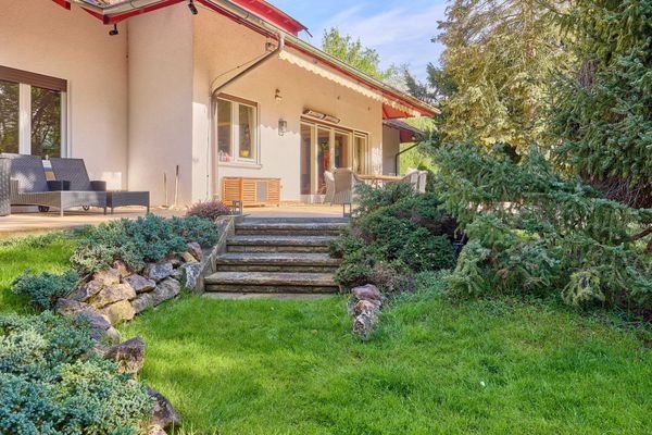 Blick zur Terrasse