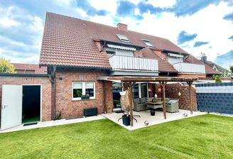 Rückansicht Doppelhaushälfte