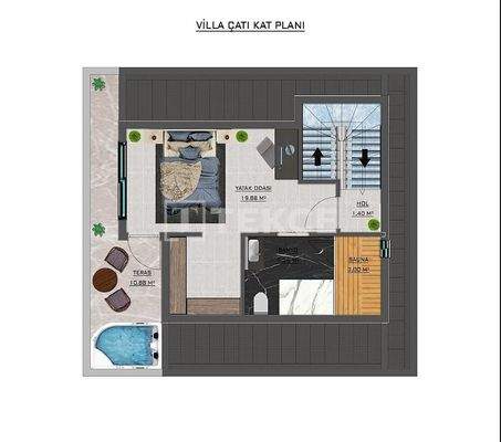 Detached Villas with Pool Near the Sea in Konaklı Alanya