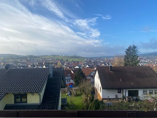 Blick vom Balkon