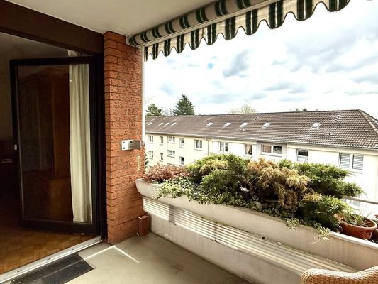 Balkon Ansicht Wohnzimmer