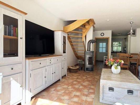 Wohnbereich mit Kamin