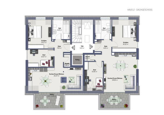 Grundriss Wohnung 2.07
