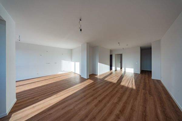 Offener Wohn- und Küchenbereich