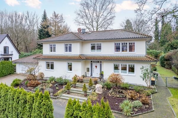 Vorderansicht des Hauses