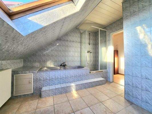 Vollbad mit Wanne und Dusche