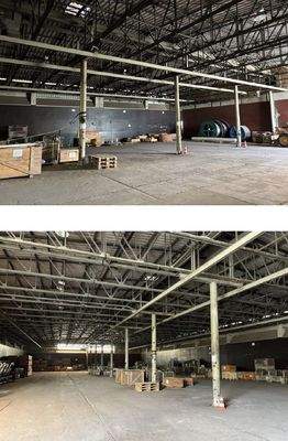 Rapslager-Halle innen