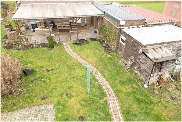 Vogelperspektive Garten