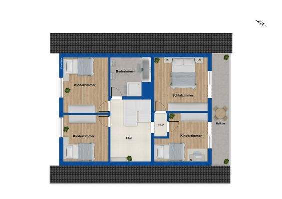 Grundriss Obergeschoss