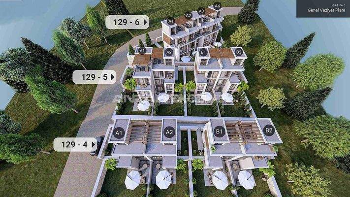 House with Pool in a Sea-View Complex in Antalya Kalkan