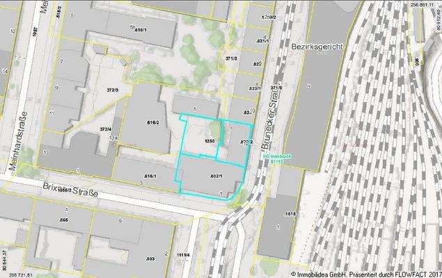 Grundstückskataster Südtiroler Platz 1 JPEG