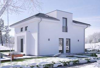 Straßenansicht mit Winterzauber