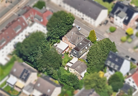 Luftaufnahme des Grundstücks