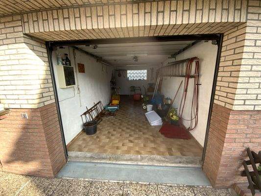 Blick in die Garage