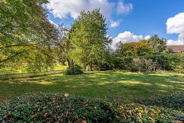Gartengrundstück und Blick zur dazugehörigen Wiese