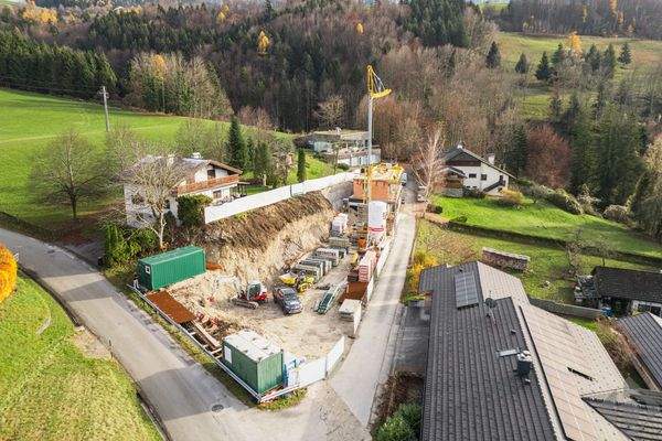 Blick auf das Grundstück