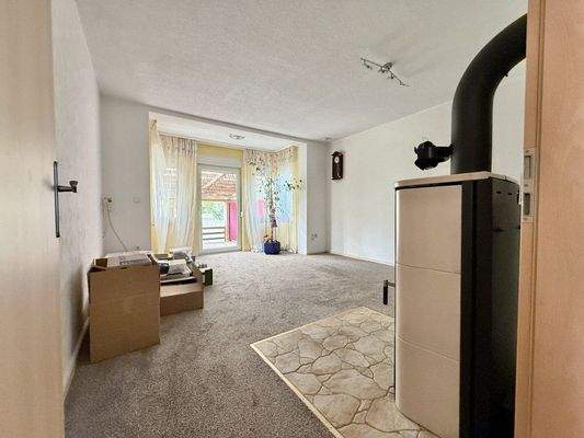 Wohnberiech mit Kaminofen