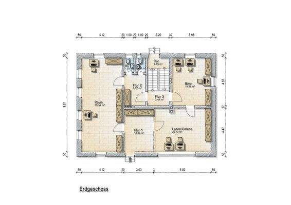 Gewerberäume mit Atelier und Galerie