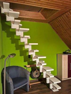 Treppe ins Dachgeschoss