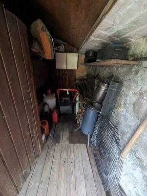 Abstellraum Blockhaus