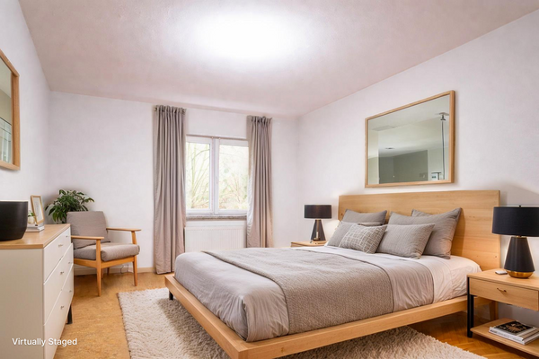 KI-generiertes Home Staging zur besseren Visualisierung.