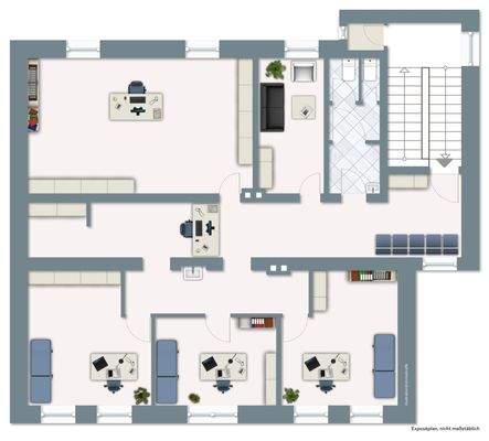 Grundriss mögliche Nutzung