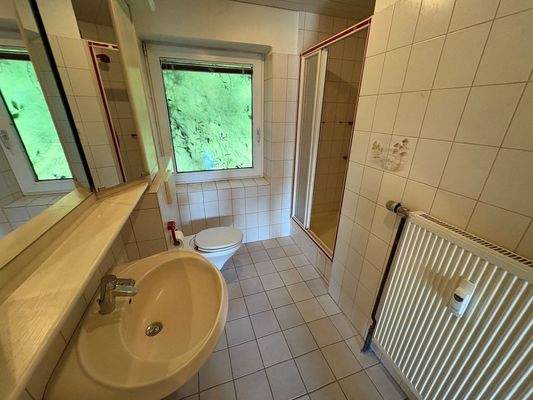 Duschbad im Erdgeschoss links