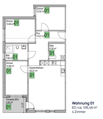Grundriss Wohnung 01