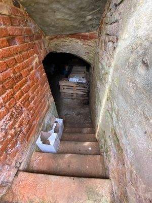 Eingang freistehender Gewölbekeller