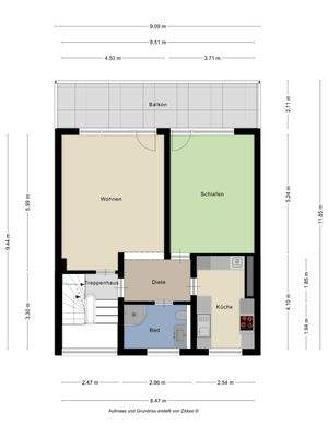 Grundriss Obergeschoss