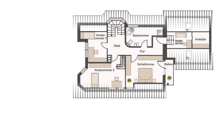 Grundriss Obergeschoss